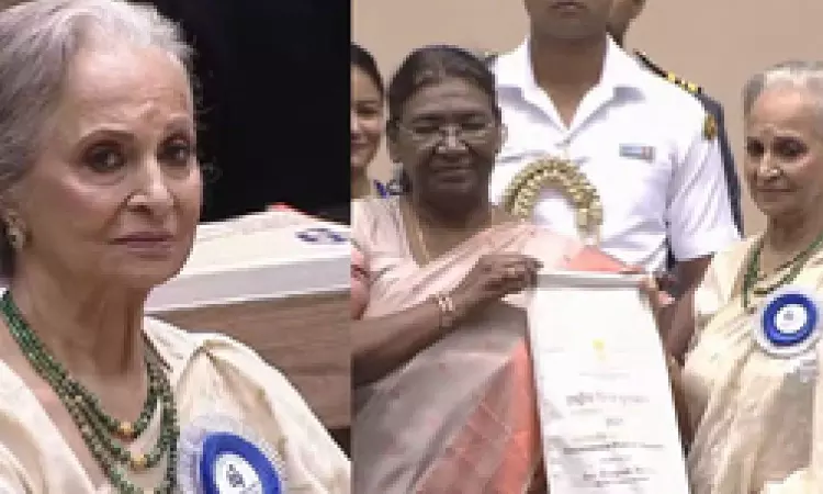 Waheeda Rehman receives Dadasaheb Phalke Award