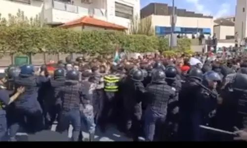 Protesters attempt to storm Israeli embassy in Jordan for second time in 24 hours