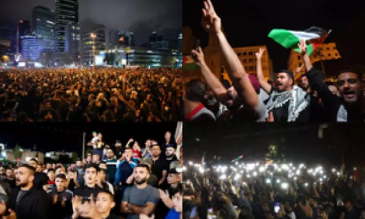 Protests erupt across Middle East over Gaza hospital attack
