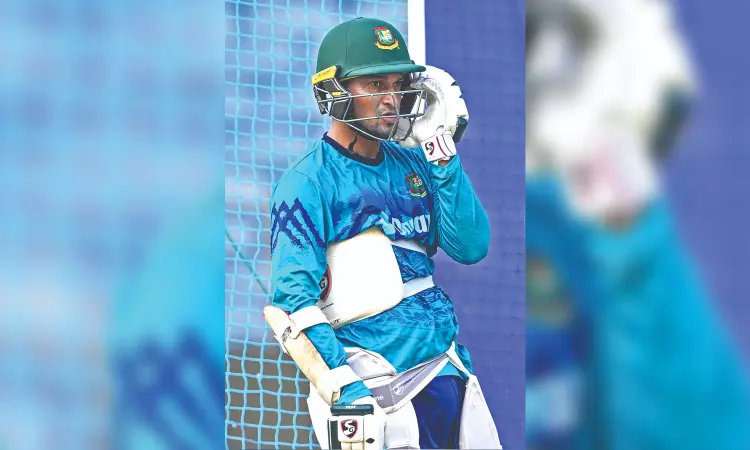 Injured Shakib doubtful for India clash