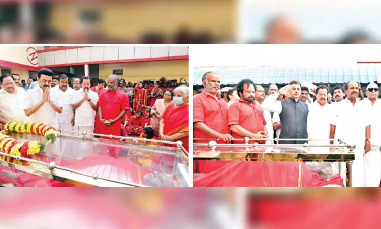 Guv RN Ravi, CM Stalin pay homage to Bangaru Adigalar