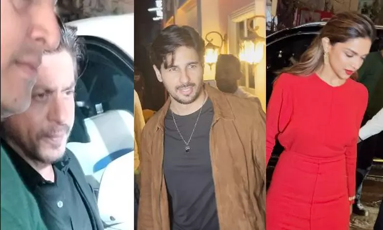 SRK, Deepika Padukone, Sidharth Malhotra party together with other B-town celebs, see pics