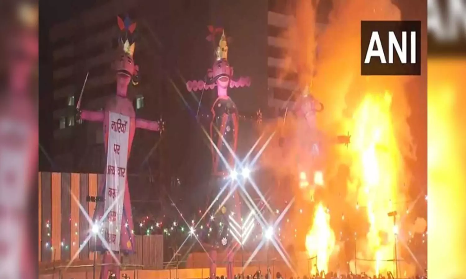Dussehra 2023: Leaders participate in Ravan Dahan celebrations