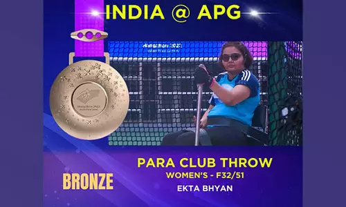 Asian Para Games: Ekta Bhyan clinches bronze in Womens Club Throw - F32/51 event