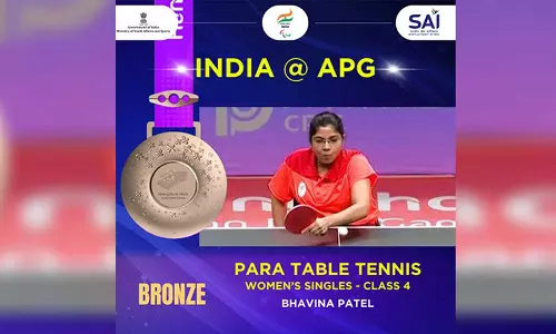 Asian Para Games: Paddler Bhavina Patel walks away with bronze in womens singles - Class 4 event