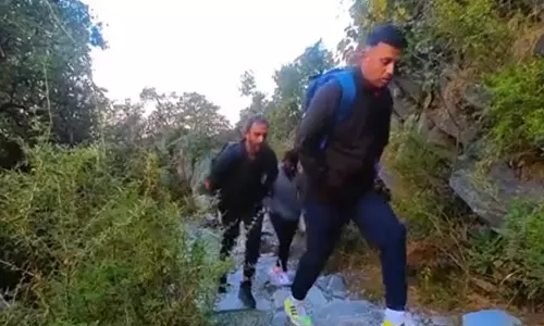 Himachal: Rahul Dravid, support staff take off to explore Triund before Indias clash against Eng Himachal: Rahul Dravid, support staff take off to explore Triund before Indias clash against Eng