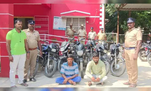 Ambur police recover 10 stolen bikes after arrest of two from Pernambut