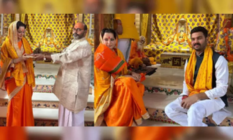 Ahead of ‘Tejas’ release, Kangana visits Ram Mandir in Ayodhya; says ‘I am blessed’