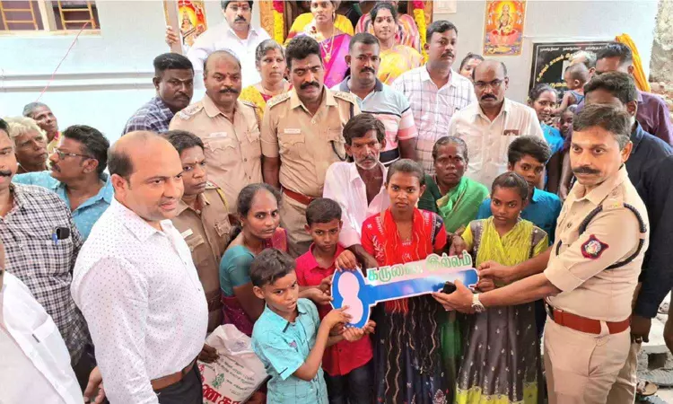 Police crowdfund, donate new house to widow