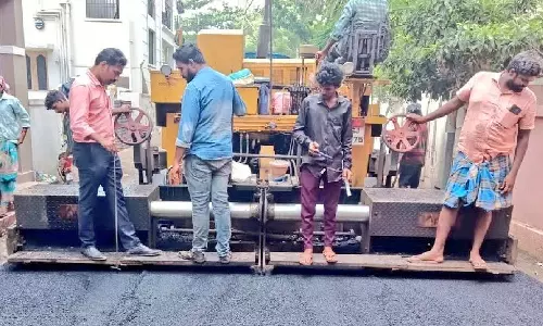 CMRL repairs roads where Phase 2 construction works in progress