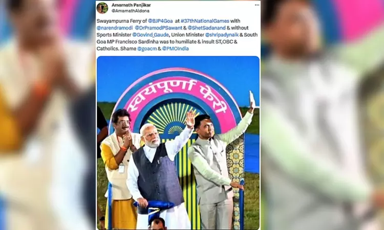 BJP humiliated Shripad Naik during National Games, says Cong