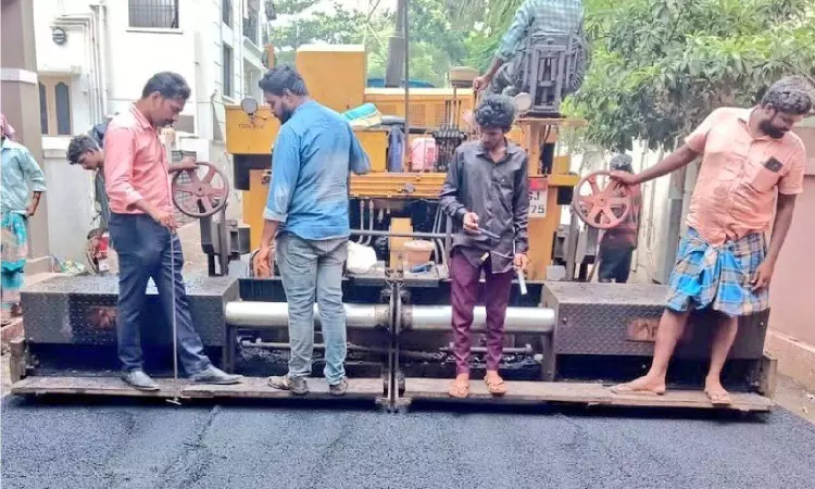CMRL repairs roads where Phase 2 construction works in progress