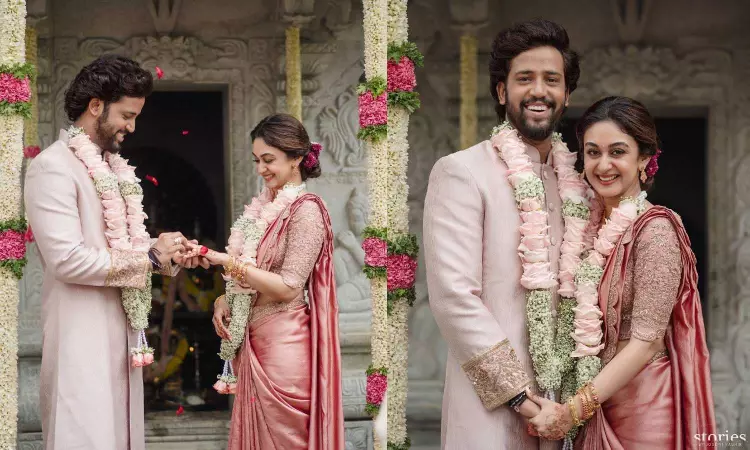 Arjun Sarjas daughter Aishwarya gets engaged to Thambi Ramaiahs son Umapathy