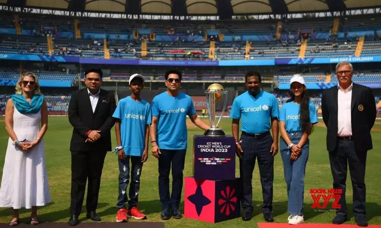 ICC-UNICEF: Sachin Tendulkar leads ‘One Day for Children’ during WC match