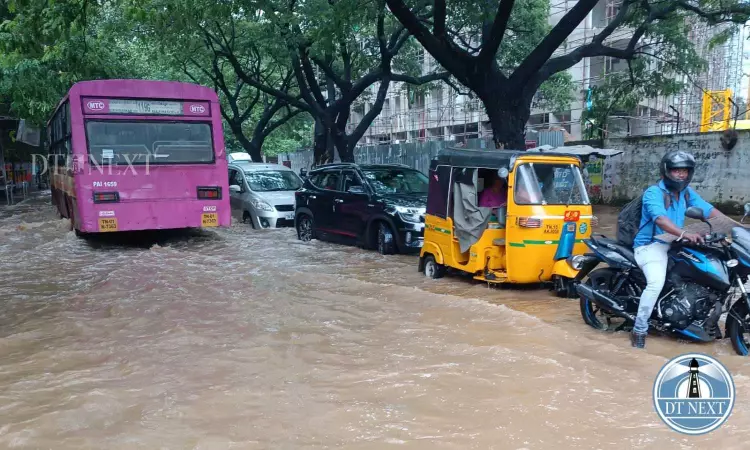 Alandur-Velachery area experienced water stagnation after receiving 7 cm rainfall