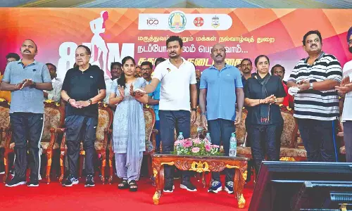 Minister Udhayanidhi launches Health Walk initiative in city