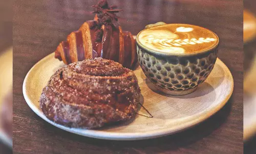 Throwing a sweet treat in traditional European environs in city