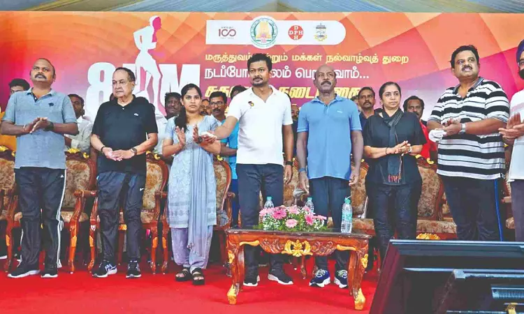 Minister Udhayanidhi launches Health Walk initiative in city