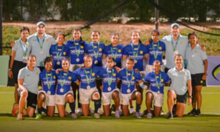 India womens team wins third silver at Asia Rugby Sevens Trophy 2023