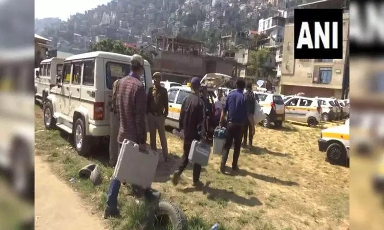 Mizoram: Polling parties leave for polling stations ahead of assembly elections