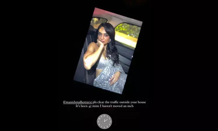 Sobhita Dhulipala informs Manish Malhotra on why she was late to Diwali party