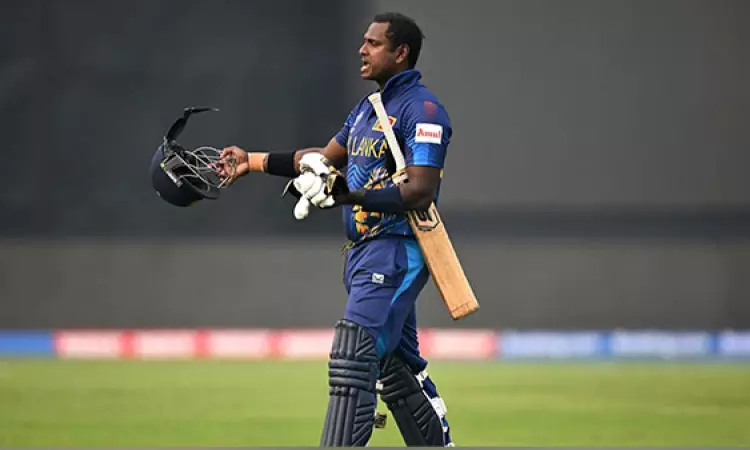 Angelo Mathews posts his crease arrival video before Timed Out dismissal