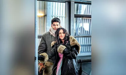 When Abhimanyu Dassani turned bodyguard for Mrunal Thakur in Switzerland