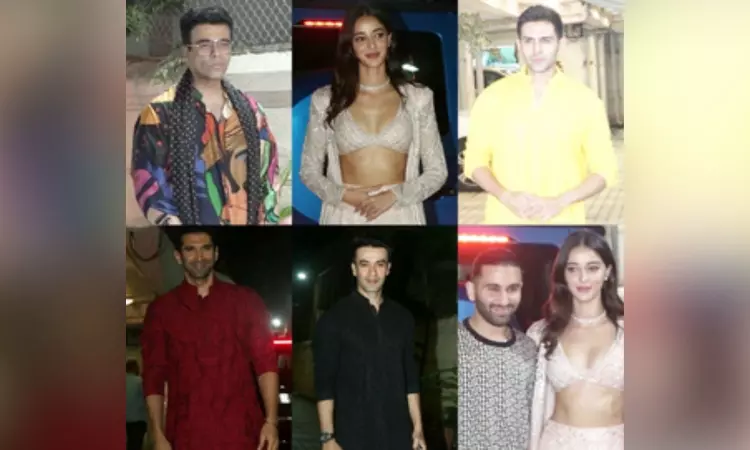 KJo, Ananya, Kartik, B-Town celebs throng Sara Ali Khans Diwali bash