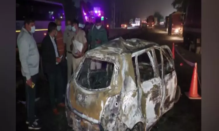 4 killed as oil tanker hits car, pickup van near Gurugram on Delhi-Jaipur Highway