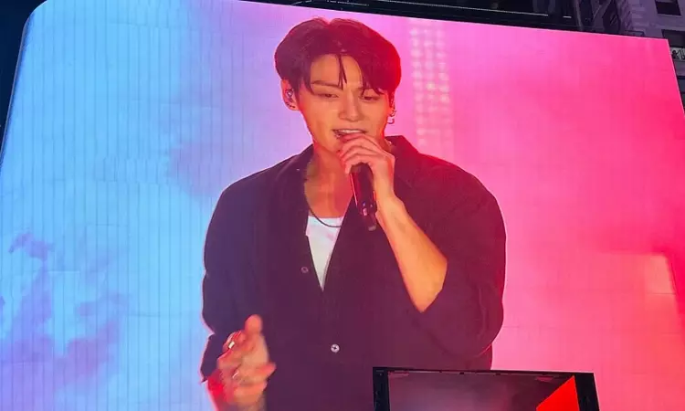 Jungkook surprises fans with a free concert at Times Square