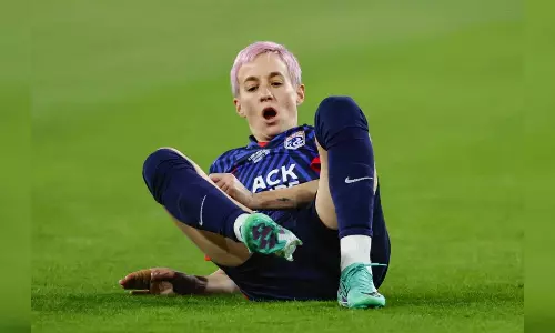 Rapinoe suffers shock early exit with injury in final match Rapinoe suffers shock early exit with injury in final match