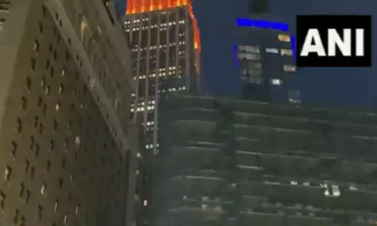 US: New York City celebrates Diwali, iconic Empire State Building lit up in orange hues US: New York City celebrates Diwali, iconic Empire State Building lit up in orange hues