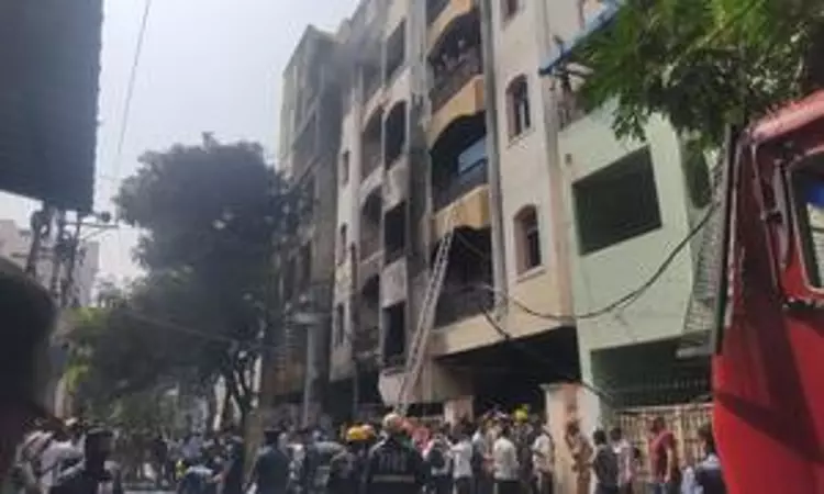 Nine killed in Hyderabad building fire