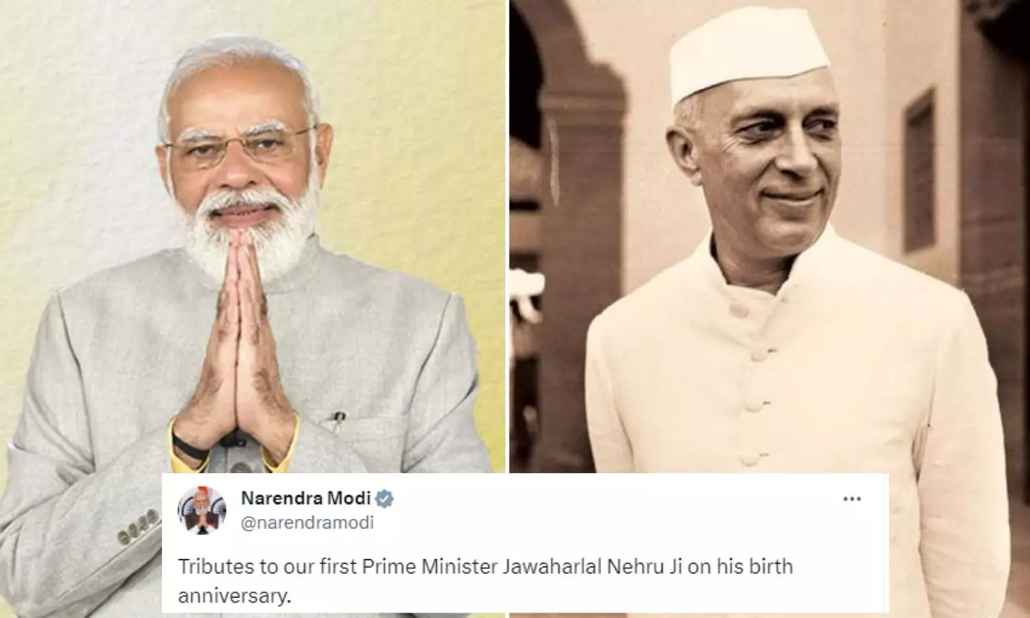 PM Modi pays tributes to Nehru on birth anniversary