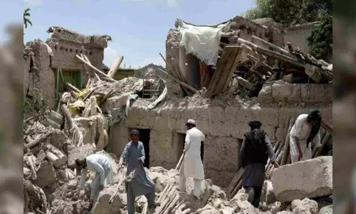 Earthquake affected in Gayan district continue to remain homeless