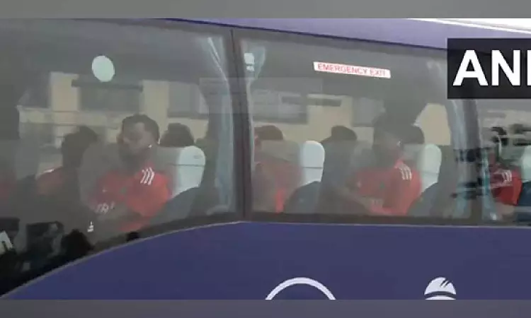 CWC 2023: India team arrives at Wankhede ahead of electrifying semi-final clash against NZ CWC 2023: India team arrives at Wankhede ahead of electrifying semi-final clash against NZ