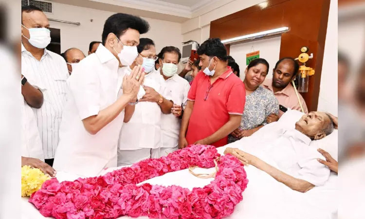 N Sankaraiahs death is a personal loss for me: Stalin