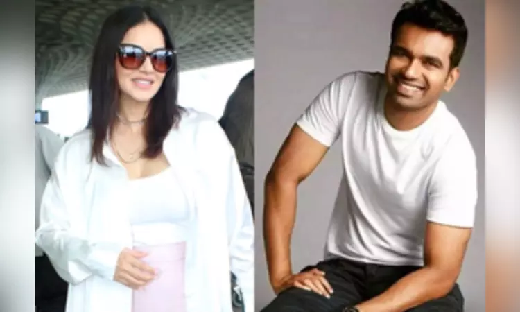 Sunny Leone attends Ganga aarti in Varanasi with Abhishek Singh Sunny Leone attends Ganga aarti in Varanasi with Abhishek Singh