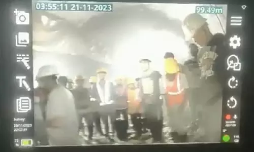 Rescuers release first video of workers trapped inside collapsed Uttarakhand tunnel