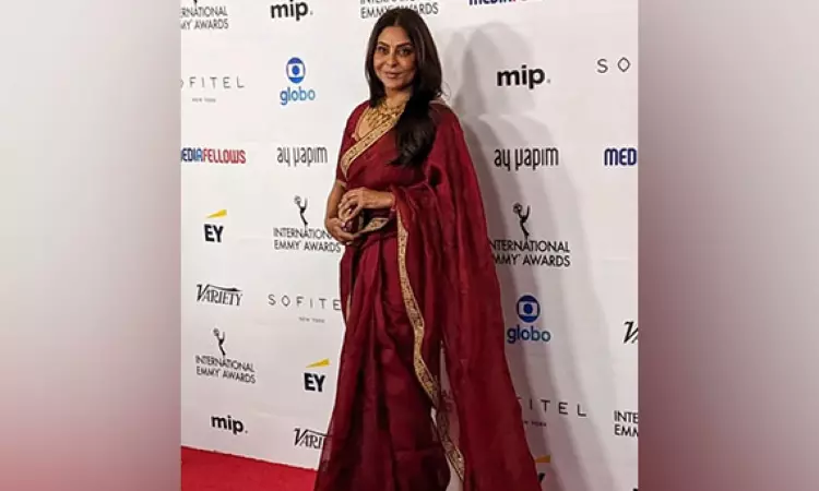 Shefali Shah shines in traditional red saree at International Emmy 2023 red carpet