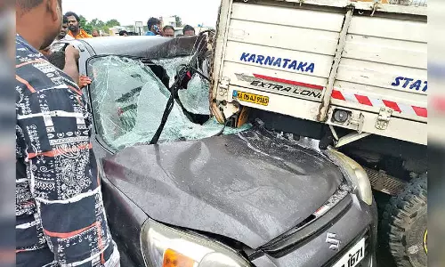 Again at Chengam: 1 killed 3 hurt in multiple collision
