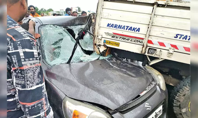 Again at Chengam: 1 killed 3 hurt in multiple collision