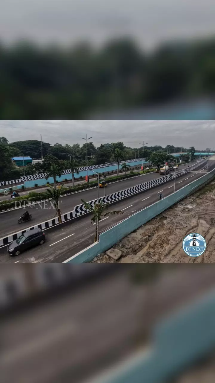 Newly-inaugurated U-shaped flyover near Indira Nagar MRTS station