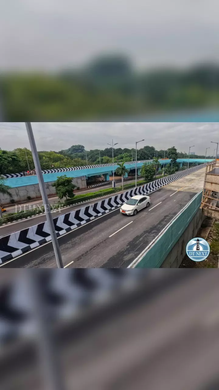 Newly-inaugurated U-shaped flyover near Indira Nagar MRTS station