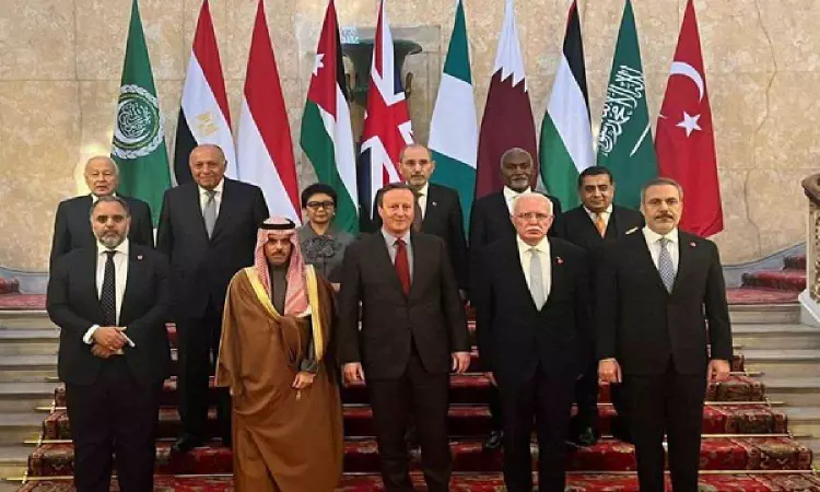 David Cameron chairs meeting with Arab counterparts to discuss Israel-Hamas conflict David Cameron chairs meeting with Arab counterparts to discuss Israel-Hamas conflict