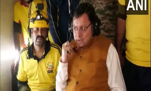 Uttarkashi tunnel rescue: CM Dhami tracks ops from temporary office camp at Matali