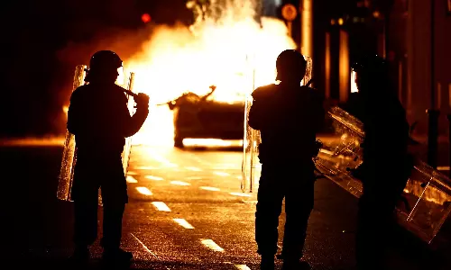 Riots erupt in Dublin after children stabbed