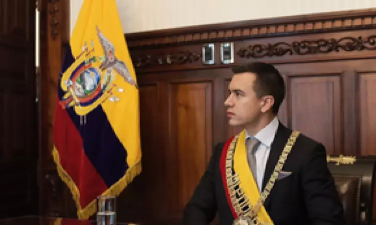 Ecuadors youngest-ever President Daniel Noboa takes office