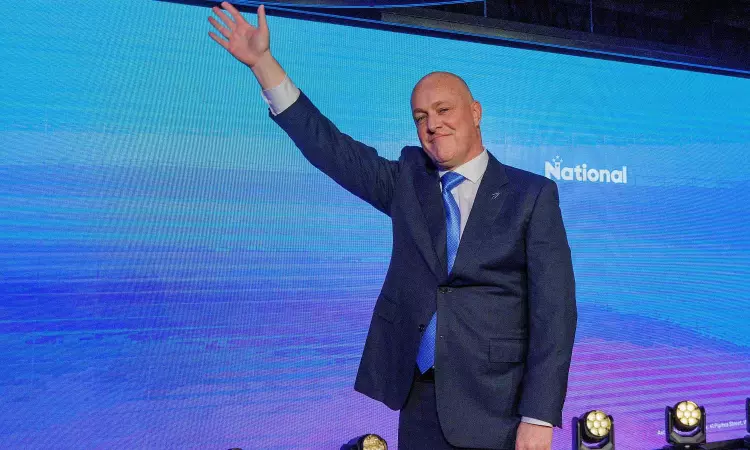 New Zealand National Party forms coalition government with two parties