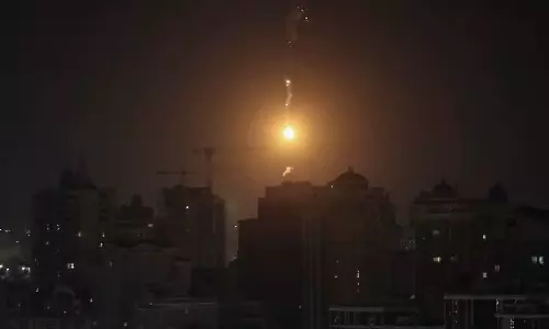 Five wounded in Kyiv by largest drone attack yet on Ukraine, officials say